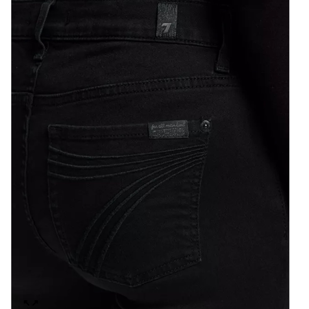 NWT: 7 FOR ALL MANKIND Dojo Black Bootcut Jeans, Size 31 - Picture 5 of 7